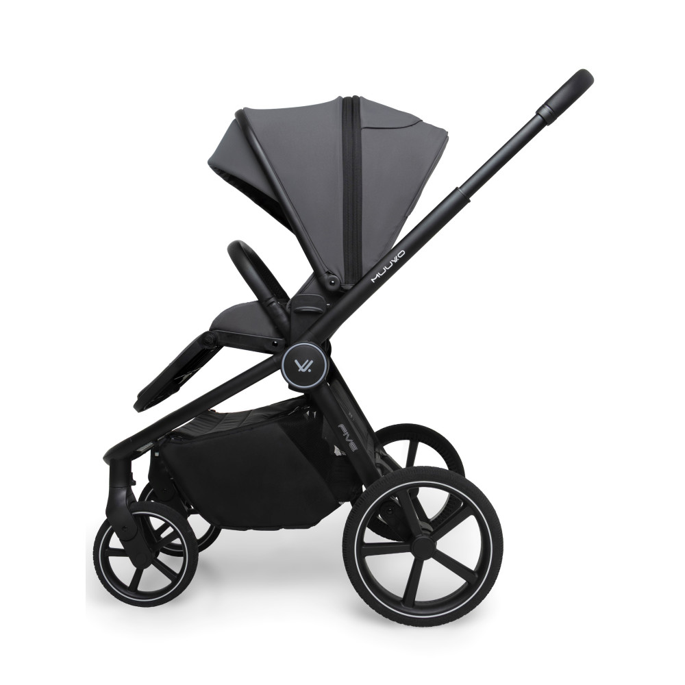 Muuvo Five - wielofunkcyjny wózek dziecięcy 2w1 • Iron Graphite