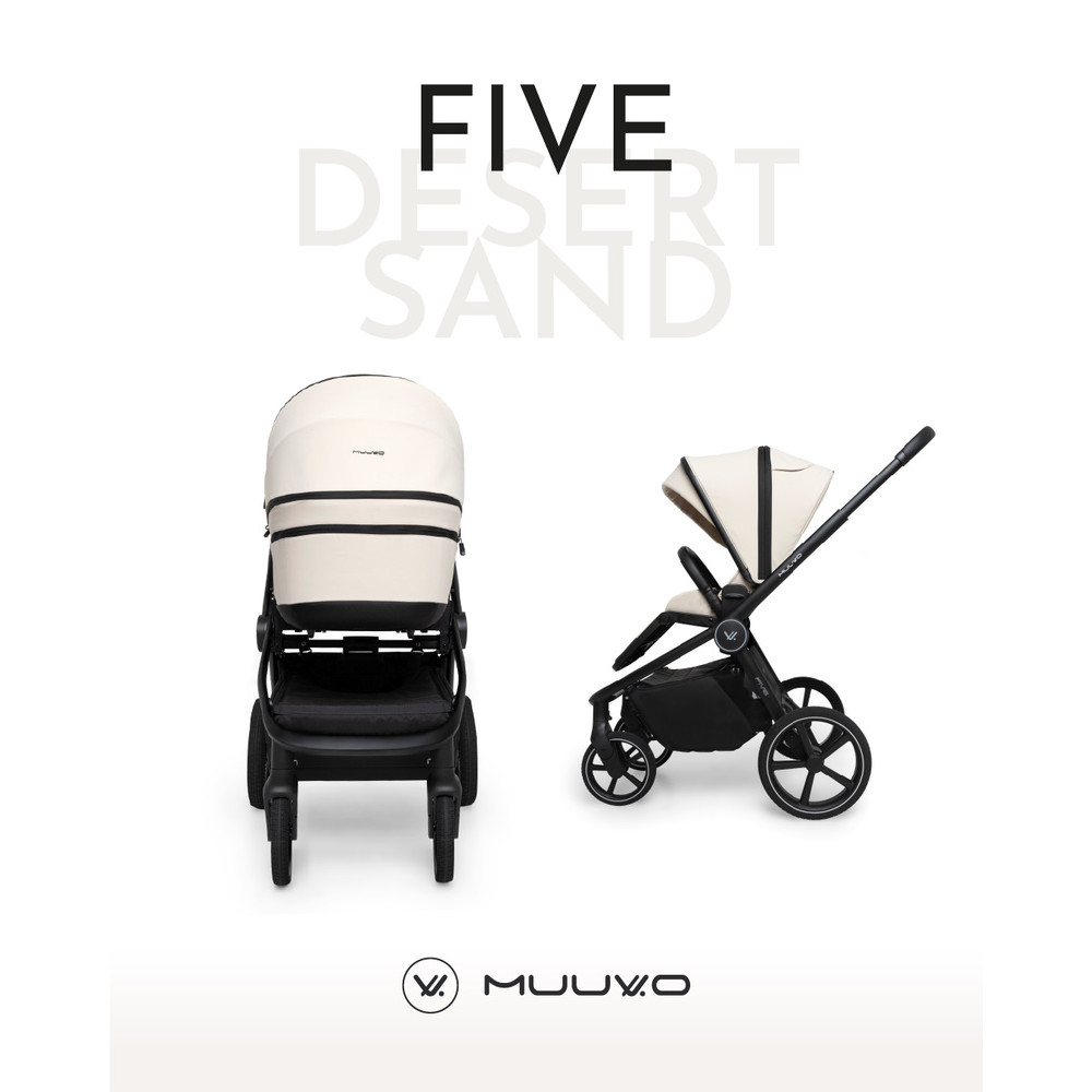 Muuvo Five - wielofunkcyjny wózek dziecięcy 2w1 • Desert Sand