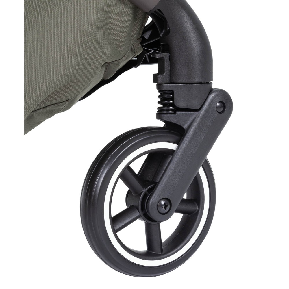 Carrello Magia CRL-6555 2025 - lekki wózek dziecięcy 2w1, kompaktowy wózek podróżny, gondola składana razem ze stelażem do rozmiarów bagażu podręcznego • Elm Grey