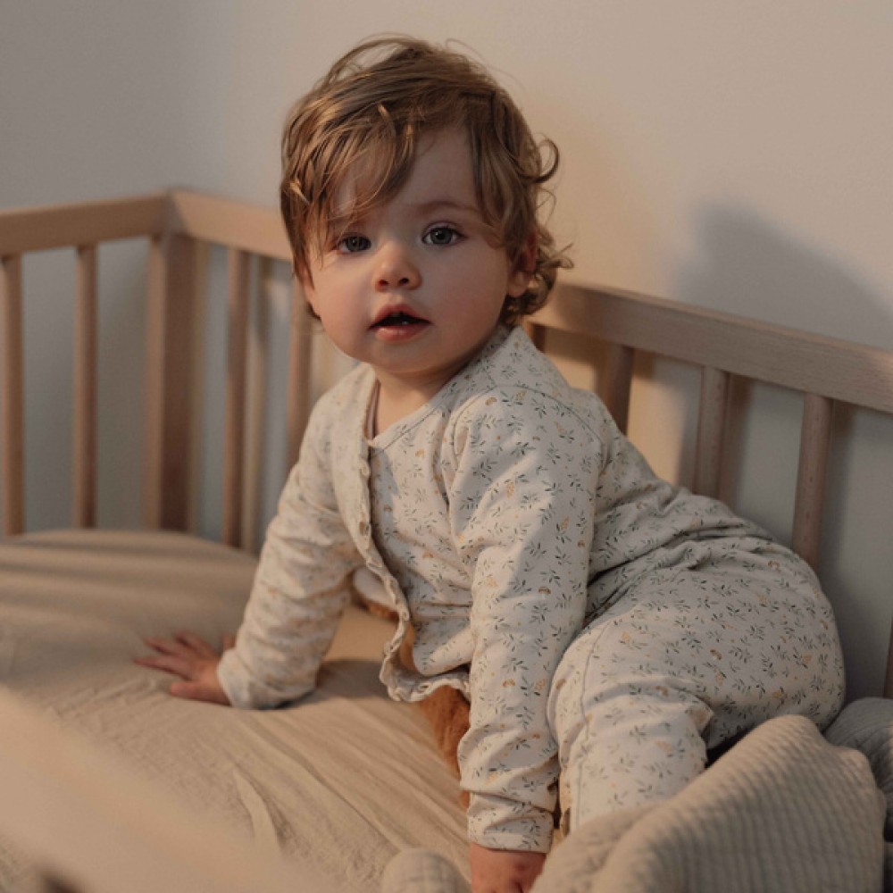 Little Dutch - piżamka jednoczęściowa dla dzieci Fairy Leaves, z bawełny organicznej • 74/80 cm