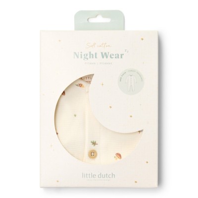 Little Dutch - piżamka jednoczęściowa dla dzieci Forest Treasures, z bawełny organicznej • 74/80 cm