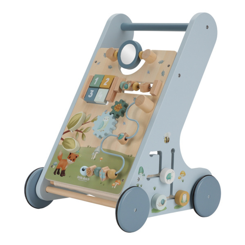 Little Dutch - drewniany chodzik edukacyjny Forest Friends FSC • 12mc+
