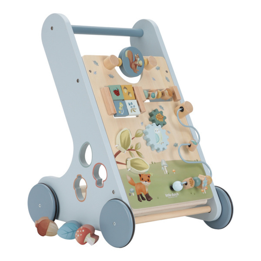 Little Dutch - drewniany chodzik edukacyjny Forest Friends FSC • 12mc+