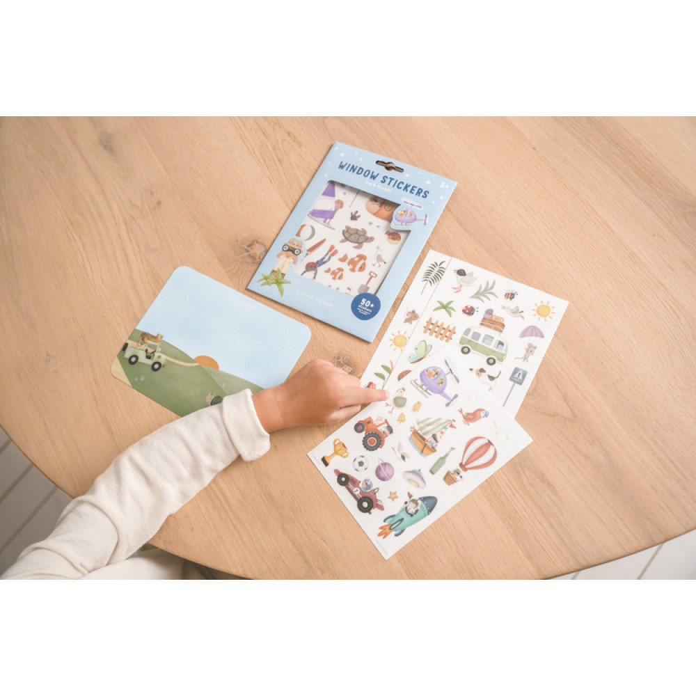 Little Dutch - naklejki na okno Jim & friends • 3+