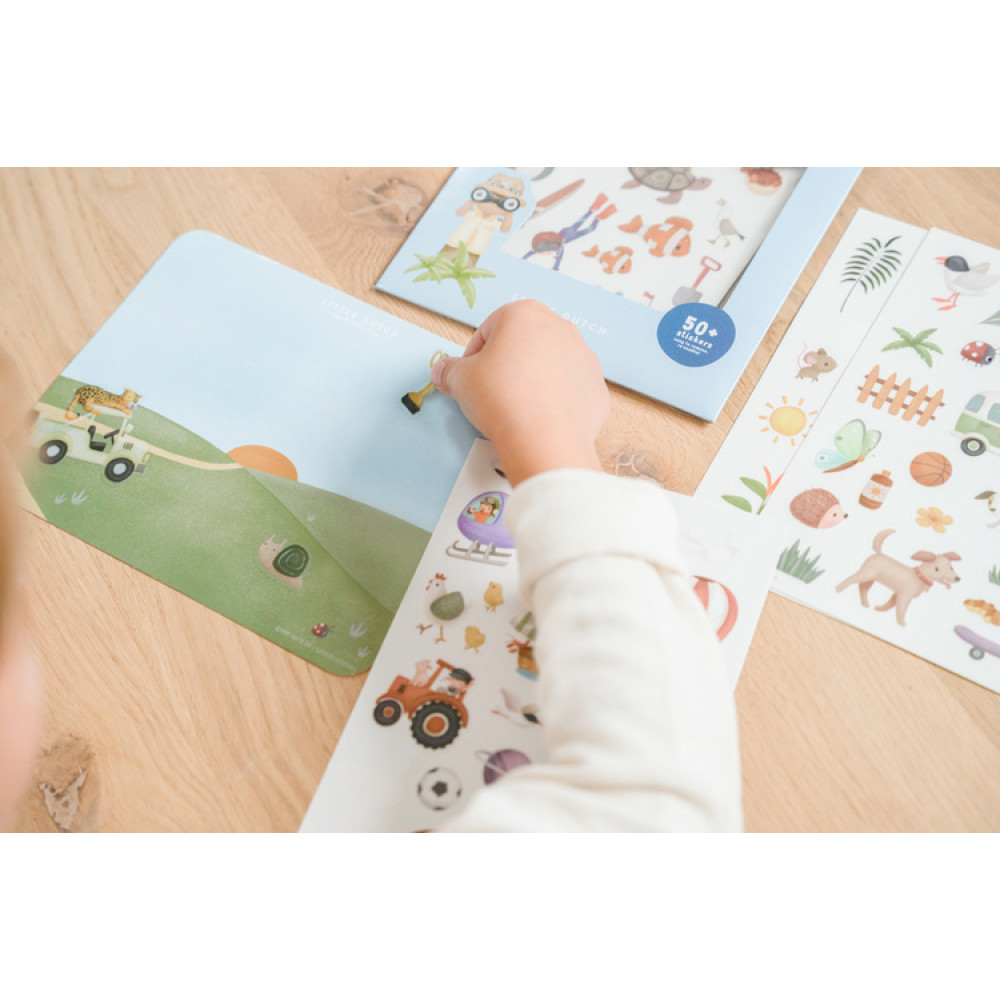 Little Dutch - naklejki na okno Jim & friends • 3+