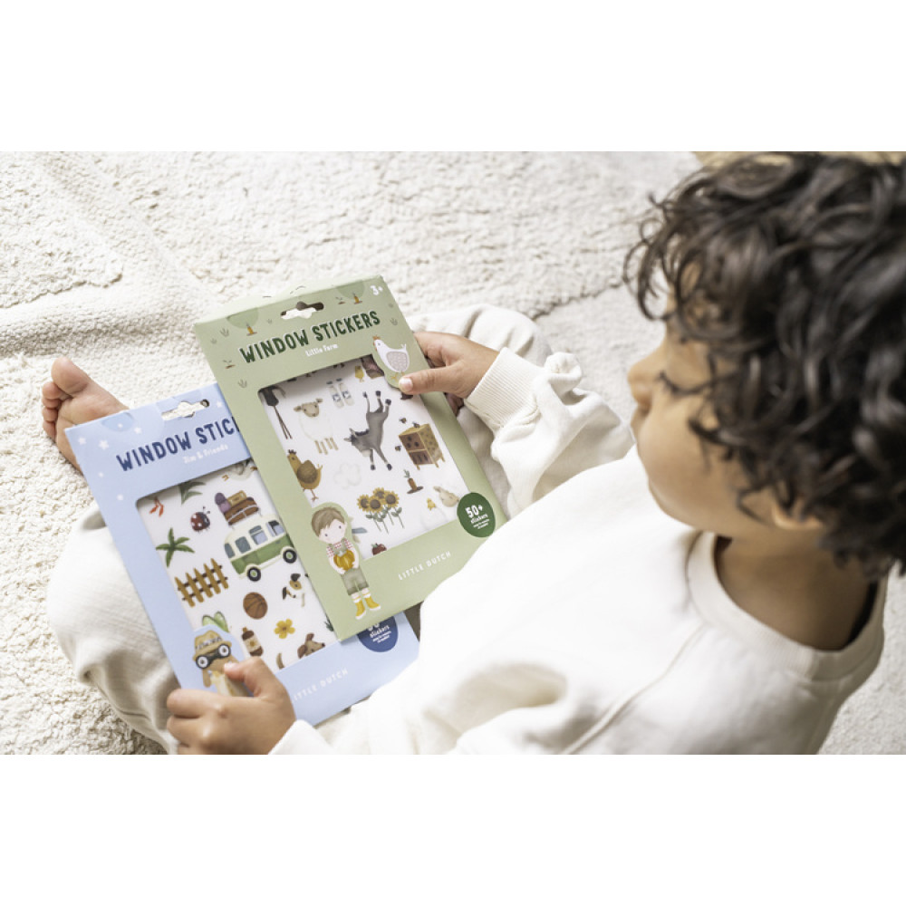 Little Dutch - naklejki na okno Jim & friends • 3+