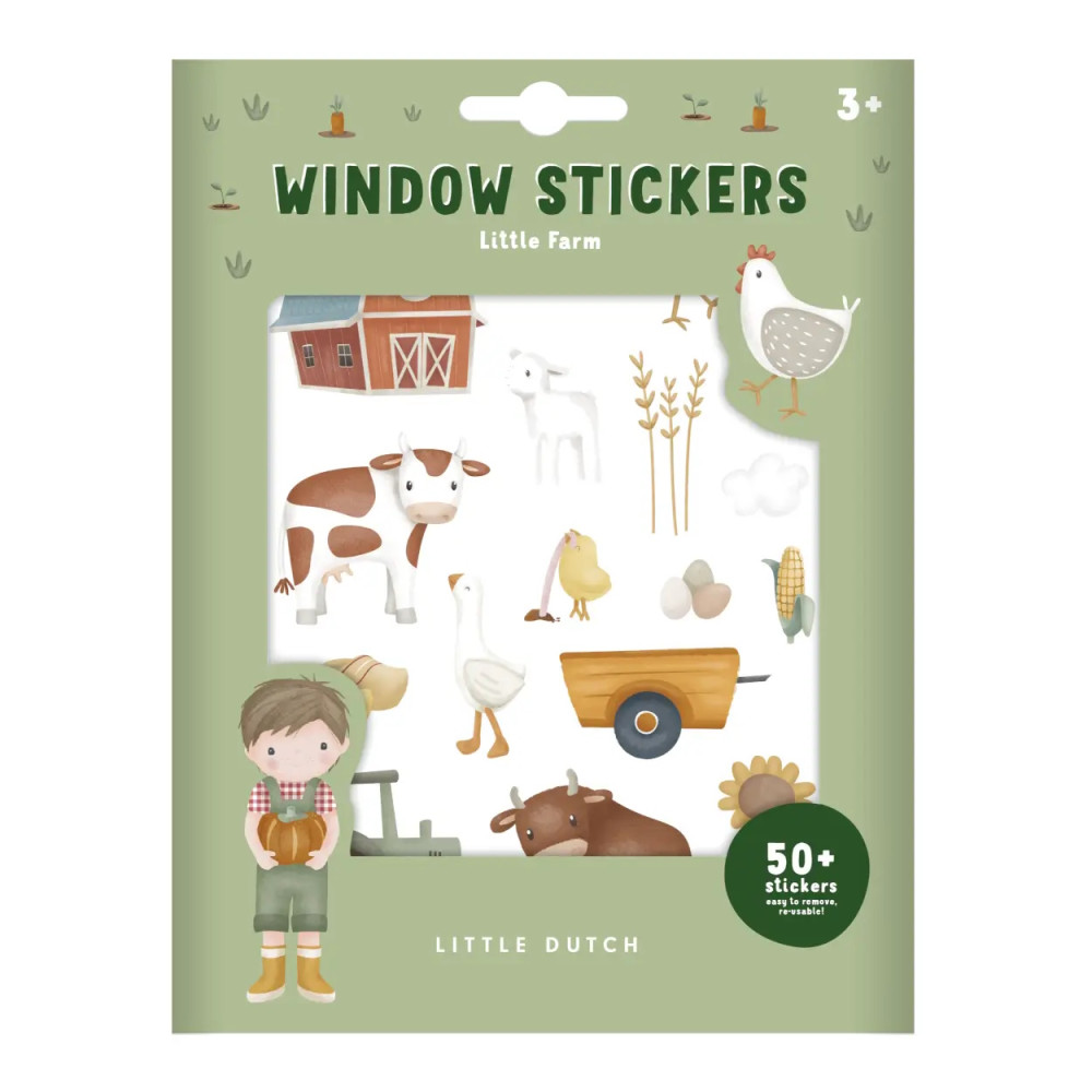 Little Dutch - naklejki na okno Little Farm • 3+
