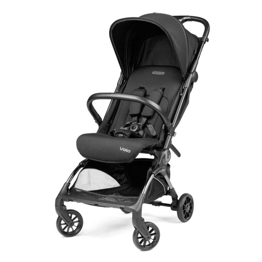Peg Perego Volo - легка прогулянкова коляска для подорожей, візок в літак, у комплекті сумка для транспортування • True Black