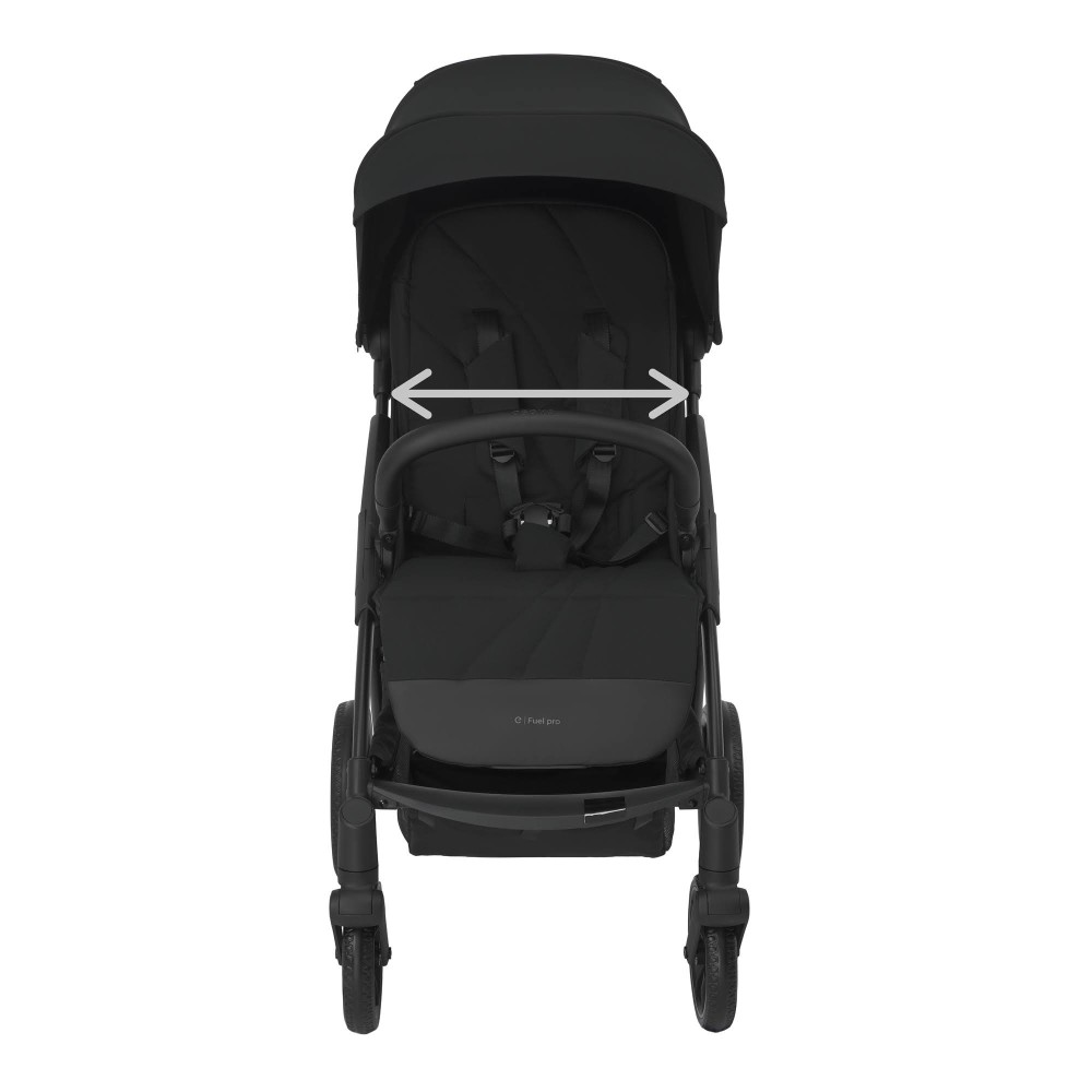 Espiro Fuel Pro - lekki wózek spacerowy do miasta, kompaktowa spacerówka, system automatycznego składania autofolding • 10 Dynamic Black