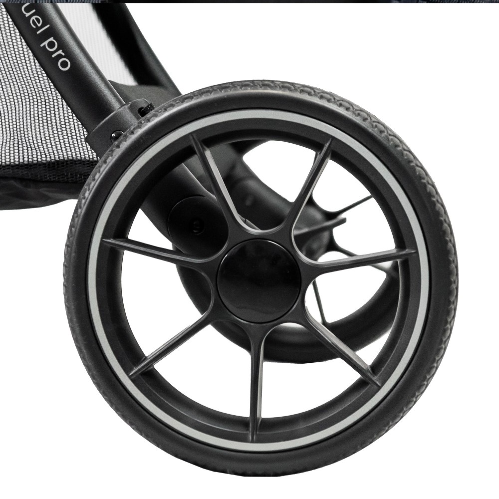 Espiro Fuel Pro - lekki wózek spacerowy do miasta, kompaktowa spacerówka, system automatycznego składania autofolding • 10 Dynamic Black