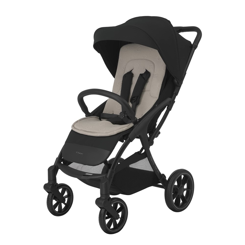 Espiro Fuel Pro - lekki wózek spacerowy do miasta, kompaktowa spacerówka, system automatycznego składania autofolding • 10 Dynamic Black