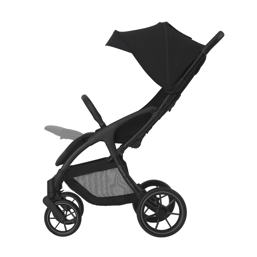 Espiro Fuel Pro - lekki wózek spacerowy do miasta, kompaktowa spacerówka, system automatycznego składania autofolding • 10 Dynamic Black
