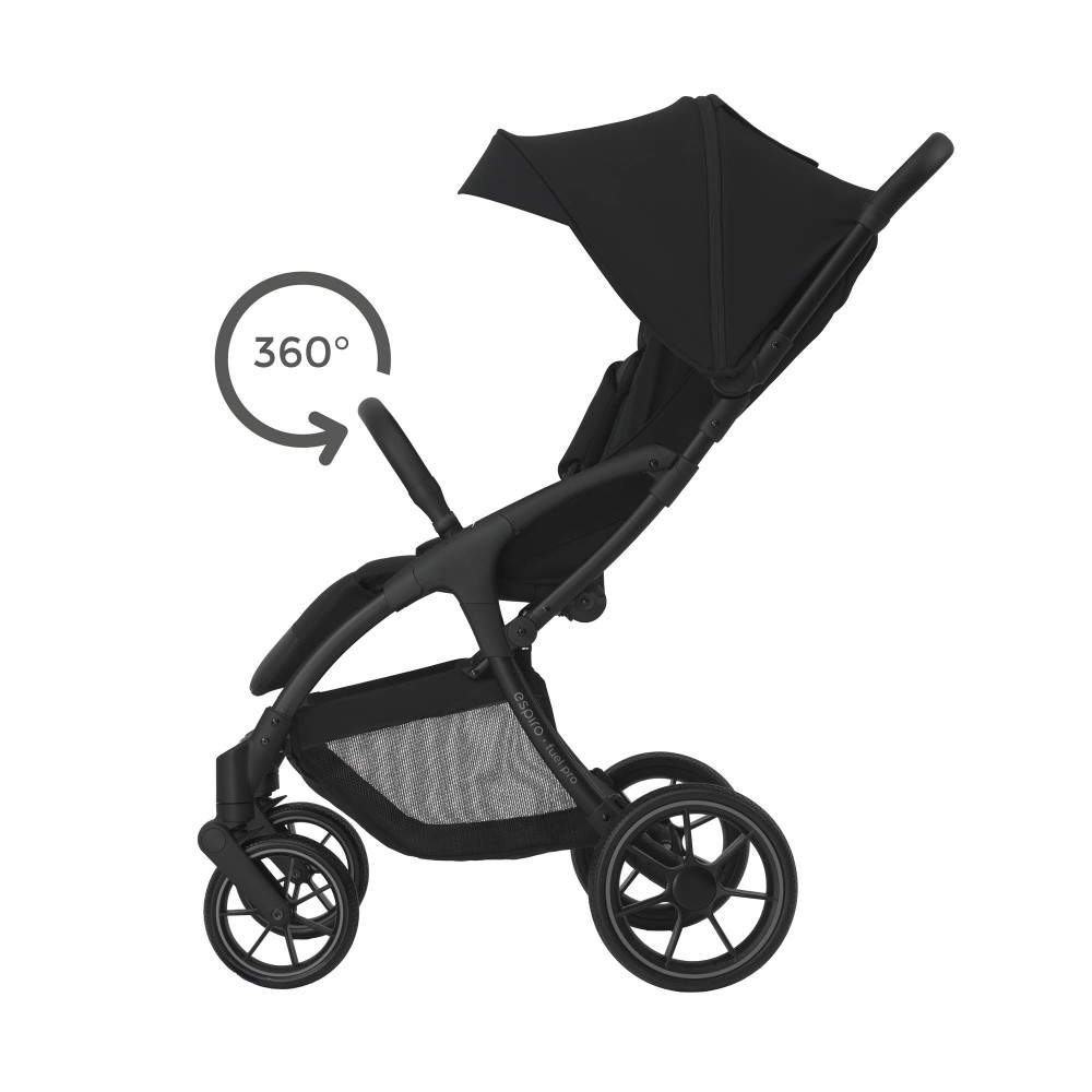 Espiro Fuel Pro - легка прогулянкова коляска, компактний візок, автоматична система складання • 09 Energy Taupe