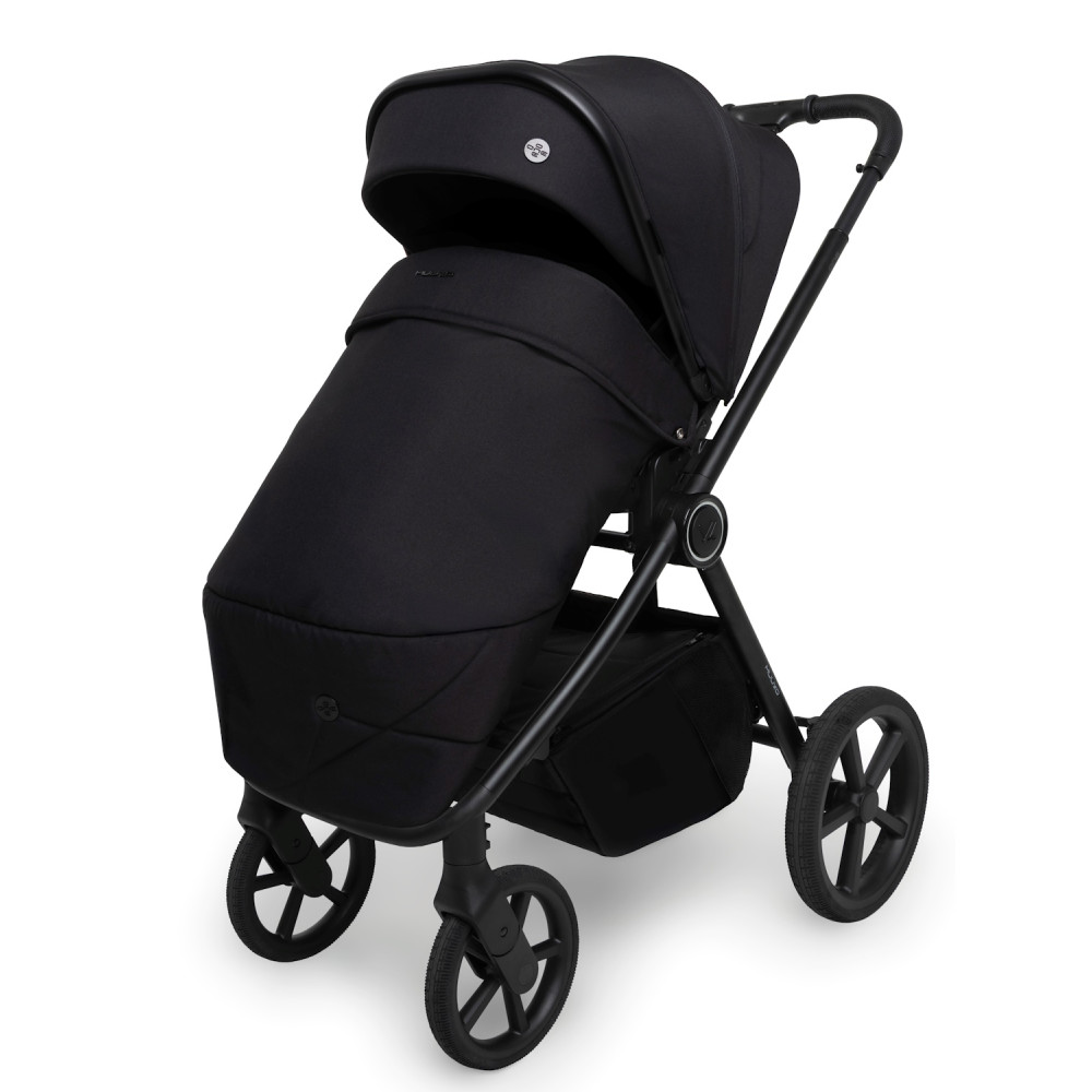 Muuvo One - wózek dziecięcy 2w1 z automatycznym składaniem • Negro