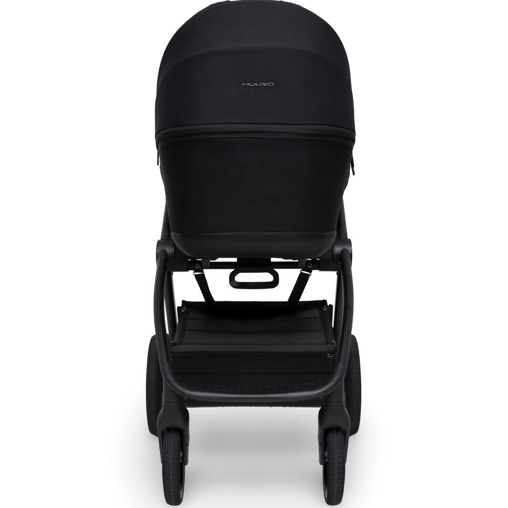 Muuvo One - wózek dziecięcy 2w1 z automatycznym składaniem • Negro