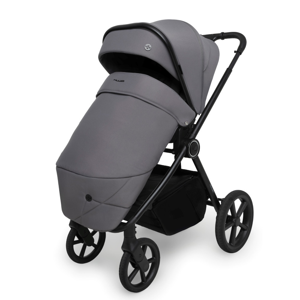 Muuvo One - wózek dziecięcy 2w1 z automatycznym składaniem • Gris