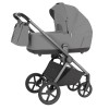 Carrello Ultra CRL-6527 - легка дитяча коляска 2в1 з регулюванням висоти люльки та прогулянкового сидіння (термо люлька, телескопічна ручка) • Silk Grey