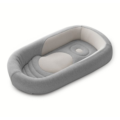 Inglesina Welcome Pod - кокон для немовлят, з тканини бамбука, бавовни, вставки з 3D бавовняної сітки (0-8 місяців) • Harmony Grey
