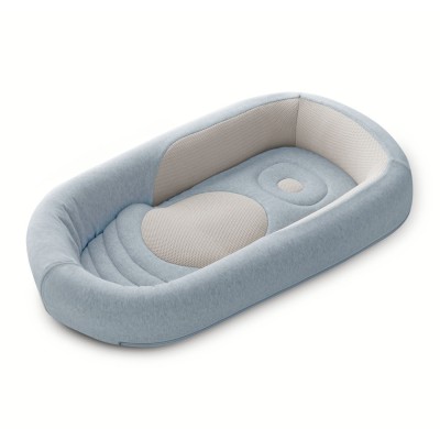 Inglesina Welcome Pod - кокон для немовлят, з тканини бамбука, бавовни, вставки з 3D бавовняної сітки (0-8 місяців) • Peaceful Blue