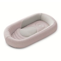 Inglesina Welcome Pod - кокон для немовлят, з тканини бамбука, бавовни, вставки з 3D бавовняної сітки (0-8 місяців) • Delicate Pink