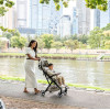 Britax Romer Flylite - легка прогулянкова коляска, візок для літака, швидке складання • Teak