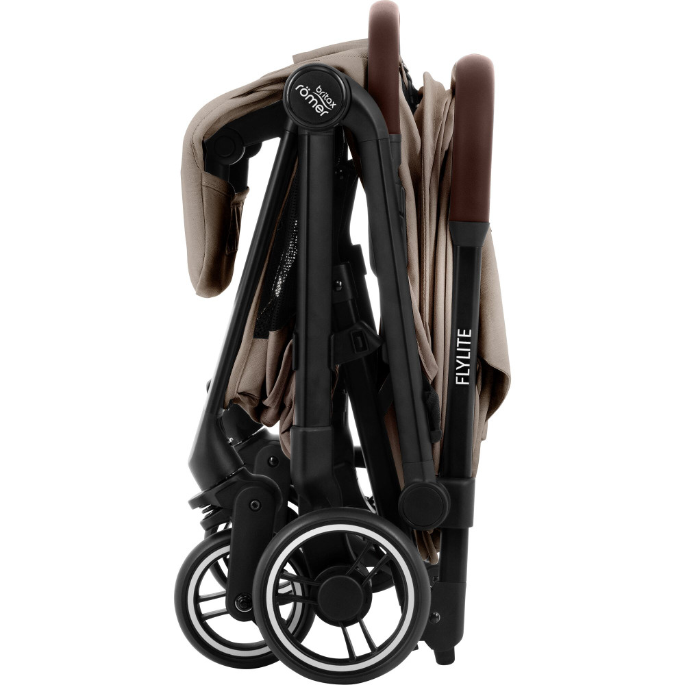 Britax Romer Flylite - легка прогулянкова коляска, візок для літака, швидке складання • Teak