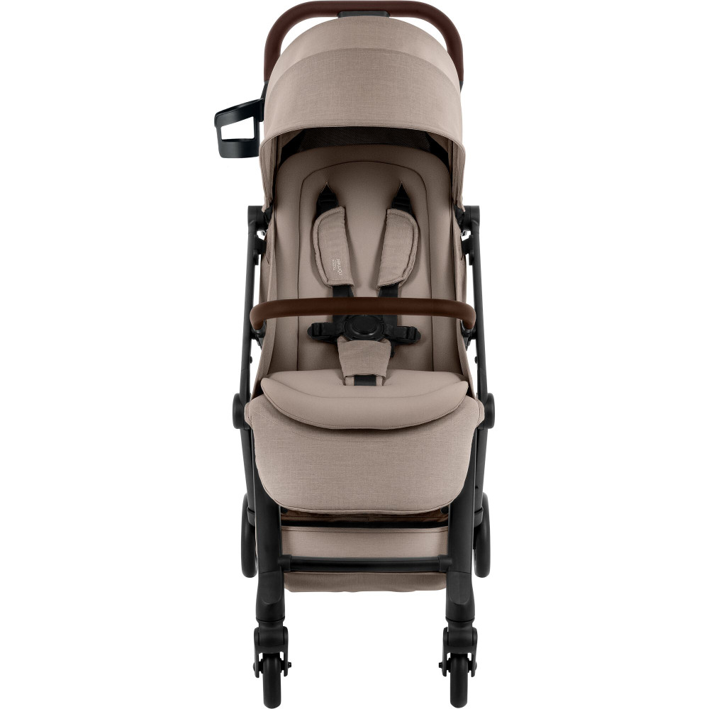 Britax Romer Flylite - легка прогулянкова коляска, візок для літака, швидке складання • Teak