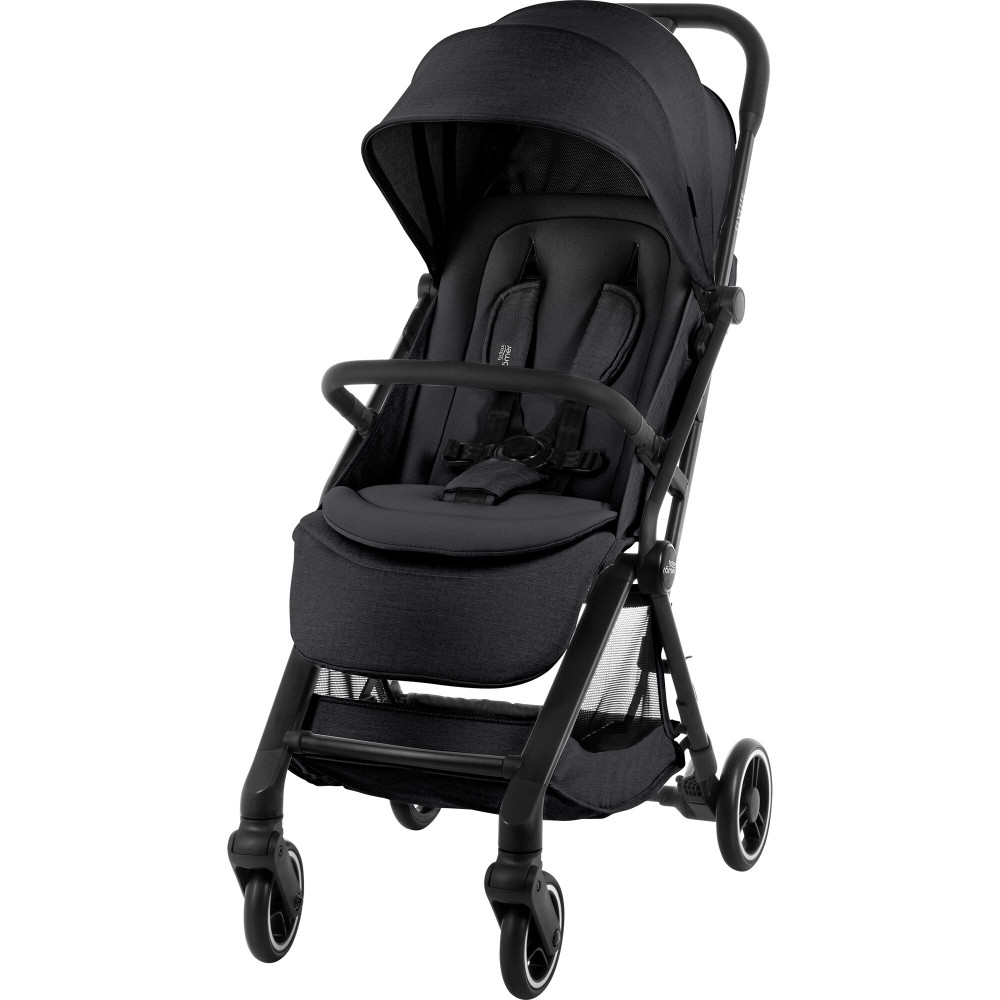 Britax Romer Flylite - легка прогулянкова коляска, візок для літака, швидке складання • Carbon Black