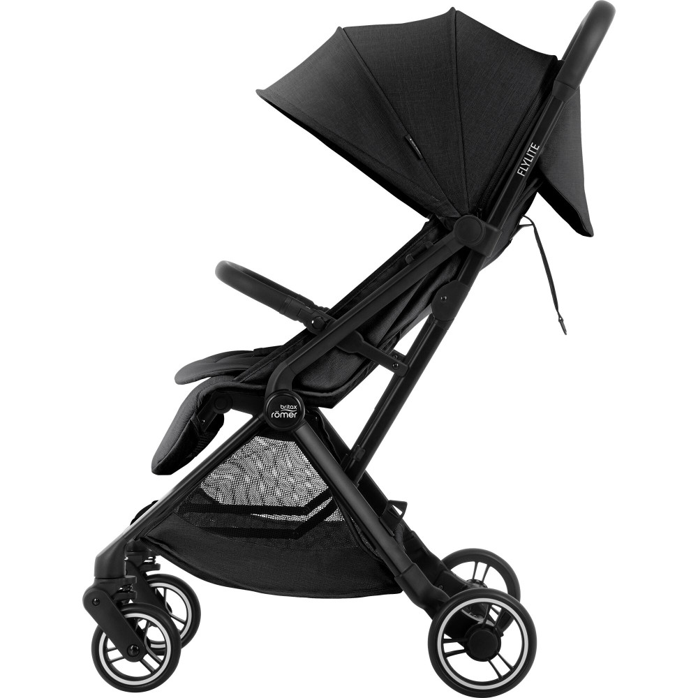 Britax Romer Flylite - легка прогулянкова коляска, візок для літака, швидке складання • Carbon Black