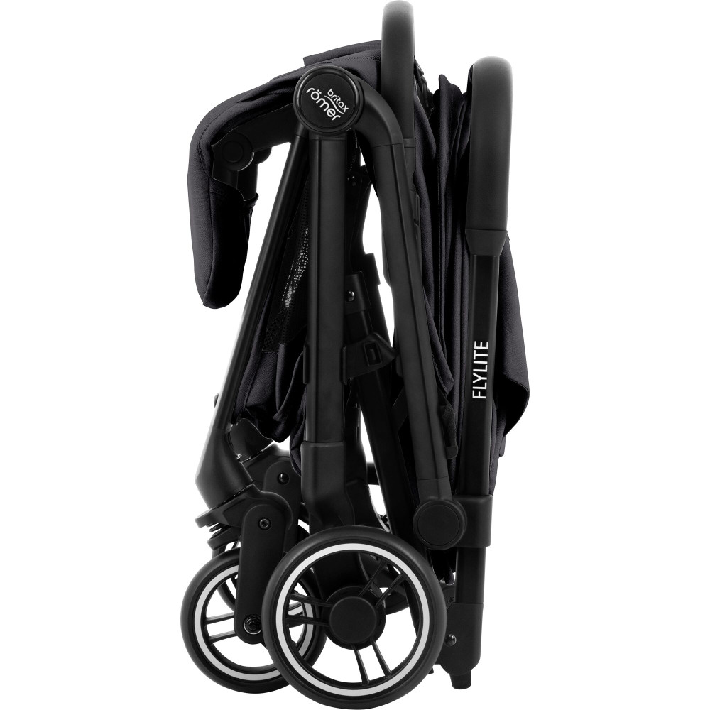Britax Romer Flylite - легка прогулянкова коляска, візок для літака, швидке складання • Carbon Black