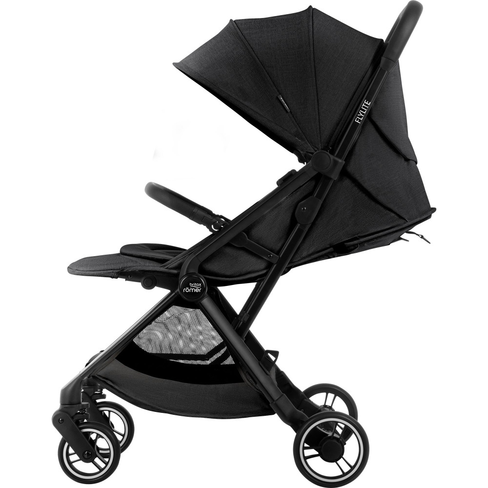 Britax Romer Flylite - легка прогулянкова коляска, візок для літака, швидке складання • Carbon Black