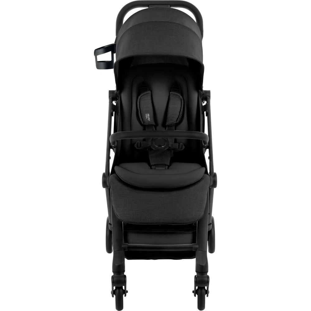 Britax Romer Flylite - легка прогулянкова коляска, візок для літака, швидке складання • Carbon Black