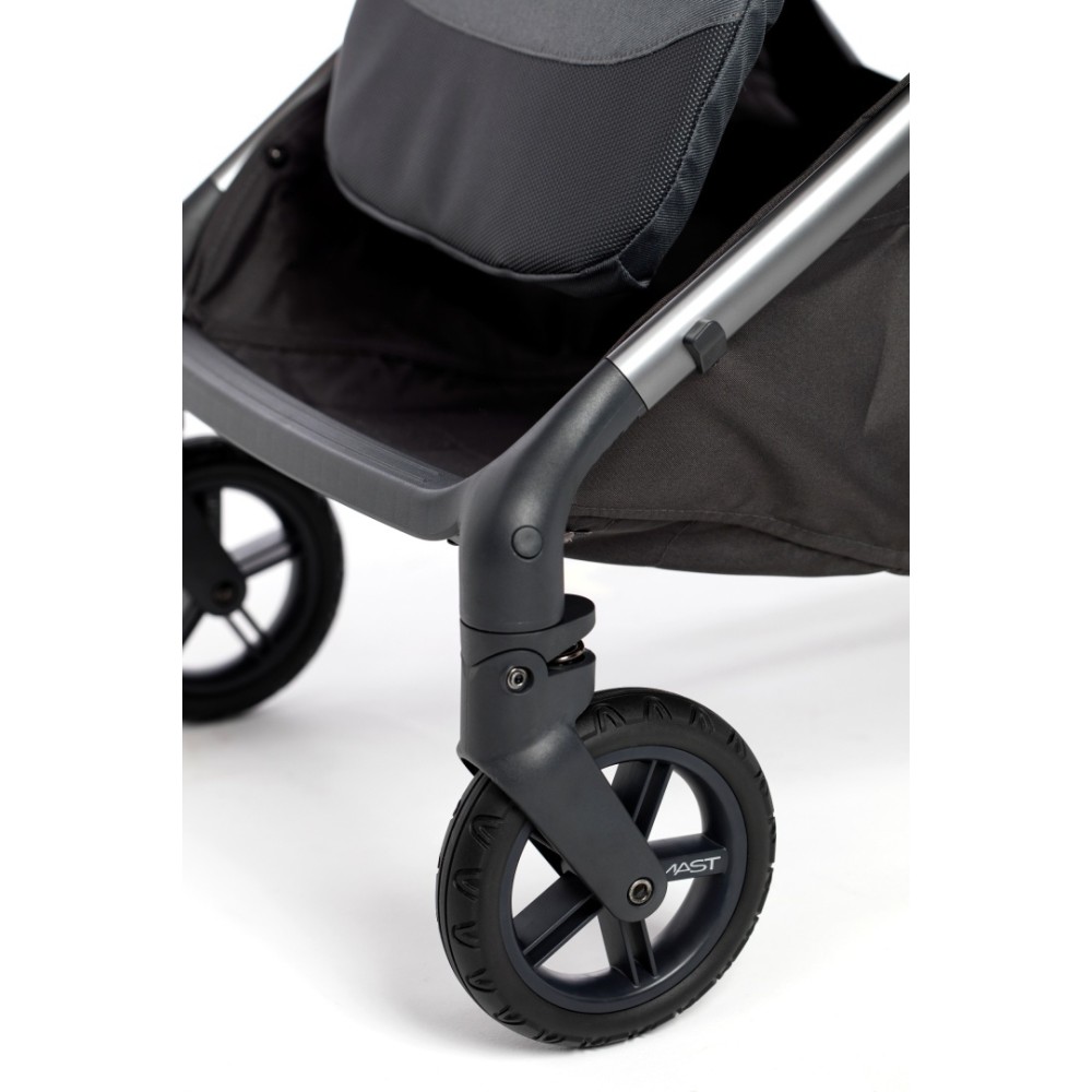 Mast M6x - wózek spacerowy do miasta, spacerówka klasy premium, przekładane siedzisko, rączka teleskopowa • Blueberry