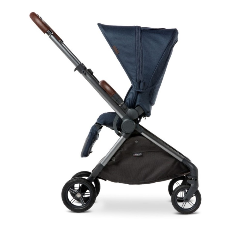 Mast M6x - wózek spacerowy do miasta, spacerówka klasy premium, przekładane siedzisko, rączka teleskopowa • Blueberry