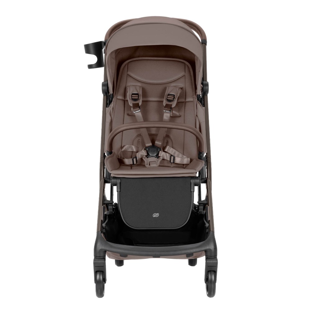 Carrello Magia 2025 CRL-5555 - lekki wózek spacerowy podróżny, spacerówka do samolotu, rozmiar bagażu podręcznego, kompaktowe składanie • Cocoa Beige