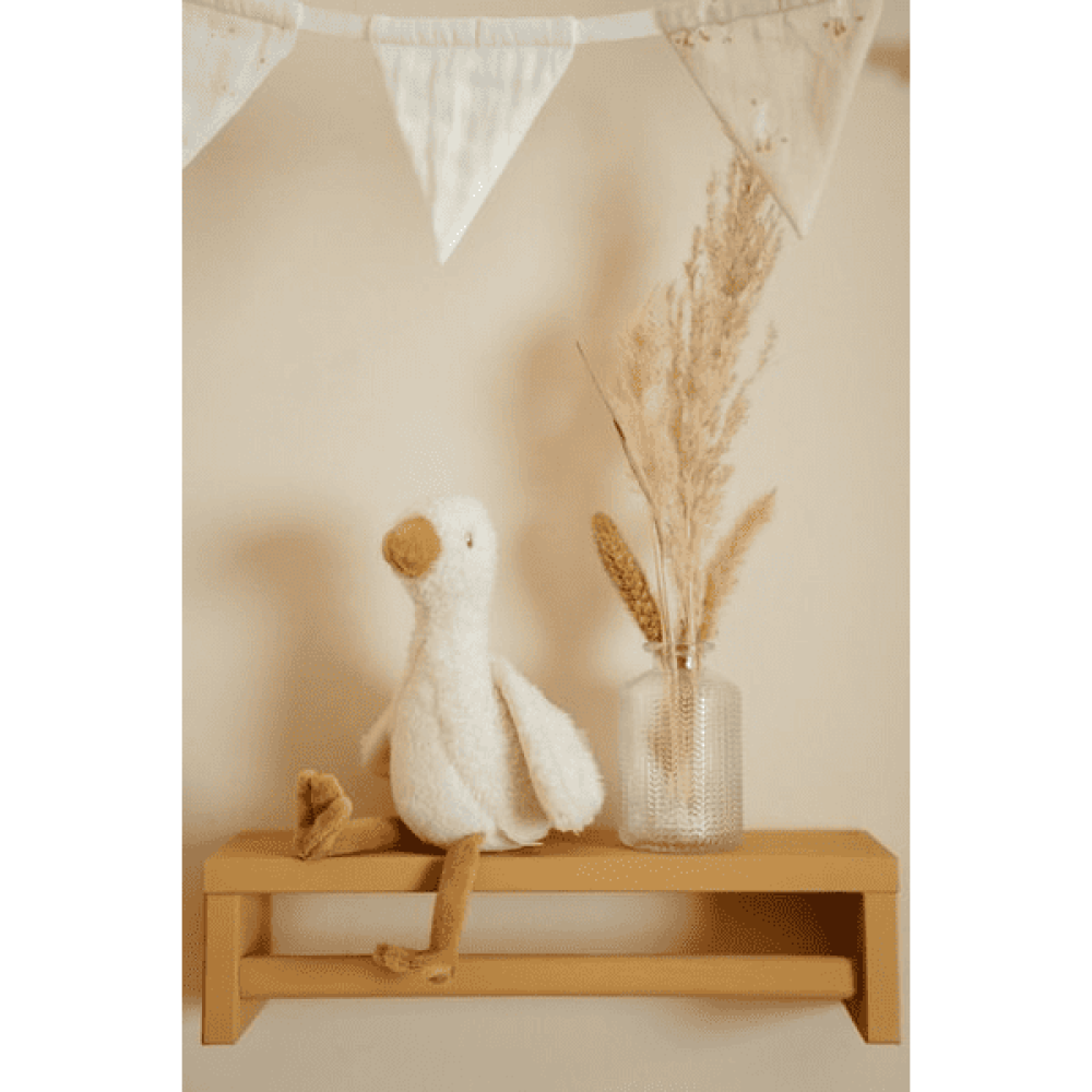 Little Dutch - przytulanka gąska 17 cm Newborn Naturals • 0 mc+