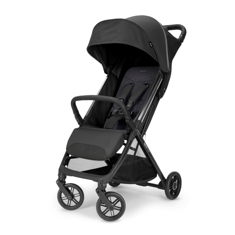Inglesina Quid 3 - легкий прогулянковий візочок, ультракомпактна прогулянкова коляска • Cosmic Black