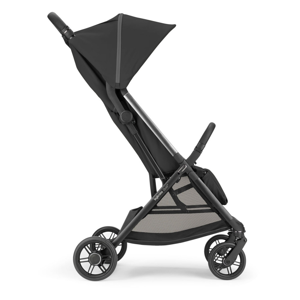 Inglesina Quid 3 - легкий прогулянковий візочок, ультракомпактна прогулянкова коляска • Cosmic Black
