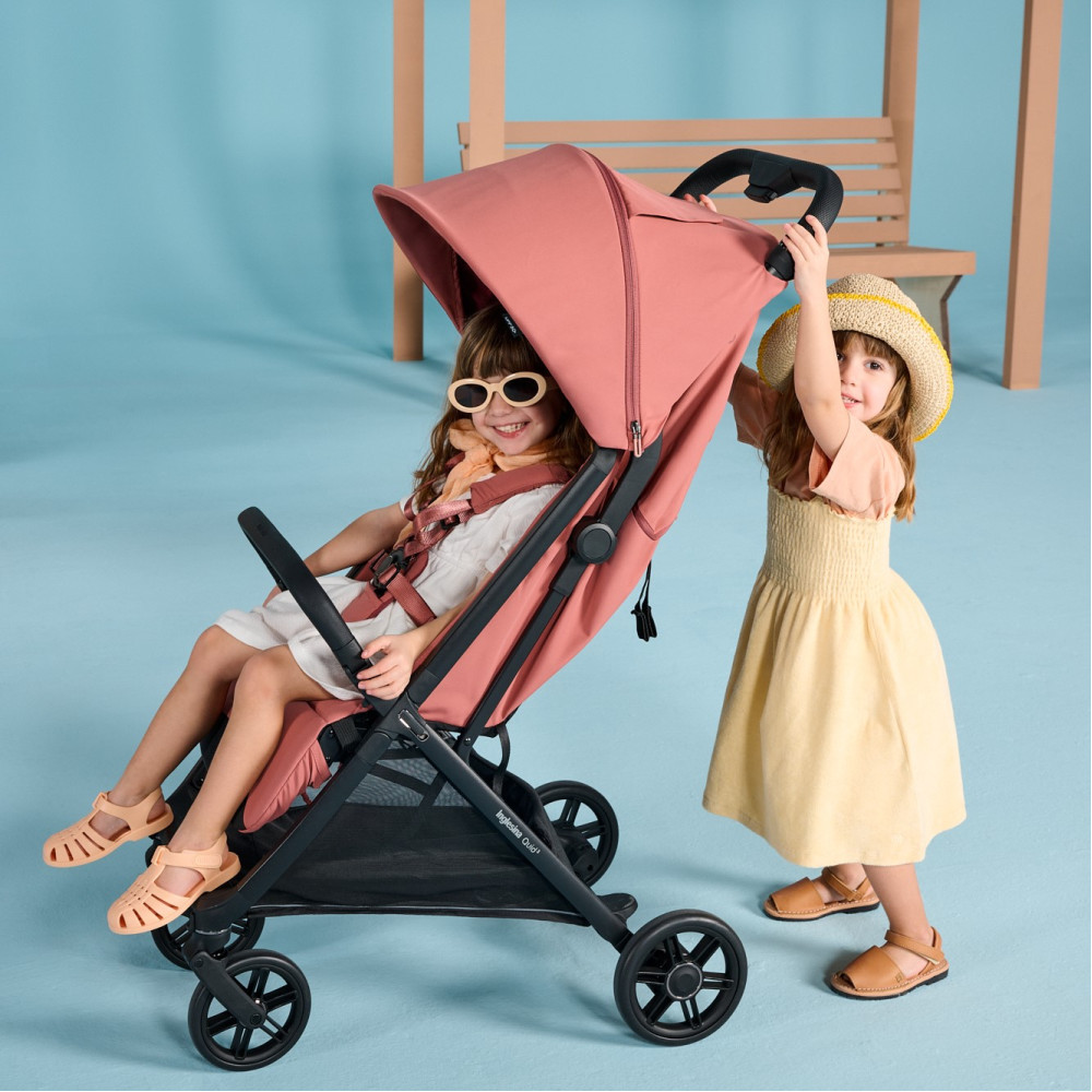 Inglesina Quid 3 - легкий прогулянковий візочок, ультракомпактна прогулянкова коляска • Aurora Pink