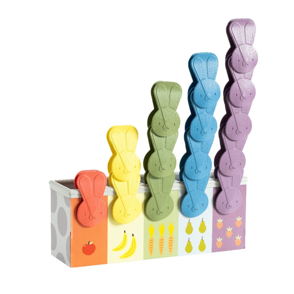 Taf Toys Królicza Zabawa – Edukacyjna Zabawka z Klipsami do Rozwoju Motoryki i Kolorów