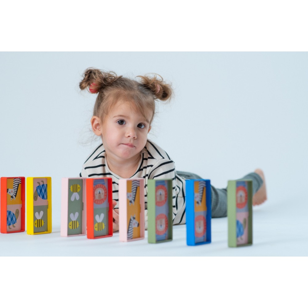 Taf Toys Domino XL – Gra Edukacyjna dla Dzieci 18M+