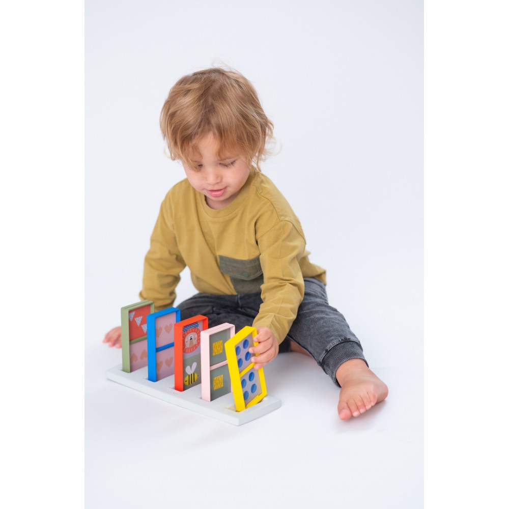 Taf Toys Domino XL – Gra Edukacyjna dla Dzieci 18M+