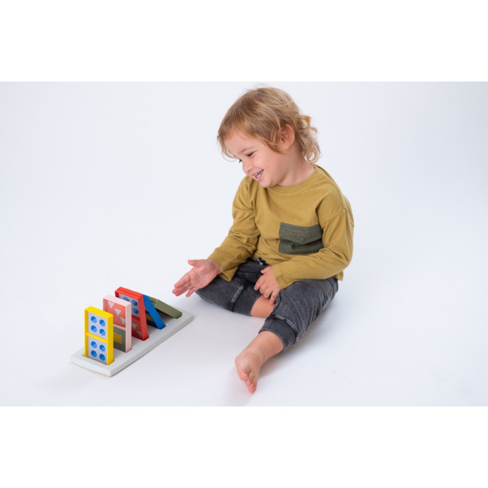 Taf Toys Domino XL – Gra Edukacyjna dla Dzieci 18M+