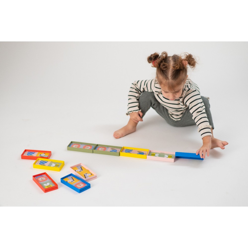 Taf Toys Domino XL – Gra Edukacyjna dla Dzieci 18M+