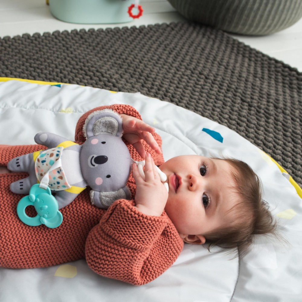 Taf Toys Zawieszka z Gryzakiem Koala Kimmy – Miękka Zabawka z Grzechotką i Gryzakiem Joey