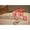 Cleverclixx Klocki magnetyczne – Glitter Tiles Pack Transparent / Pink - 16 el, Od 3 lat