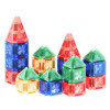 Cleverclixx Klocki magnetyczne – zestaw magnetycznych kafelków Mini Tiles Pack Intense 28 el., Od 3 lat