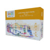 Cleverclixx Klocki magnetyczne – zestaw Large Race Track Pastel - 80 el., Od 3 lat