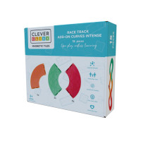 Cleverclixx Klocki magnetyczne – zestaw Race Track Add-on Curves Intense - 15 el., Od 3 lat Cleverclixx Klocki magnetyczne – zestaw Race Track Add-on Curves Intense - 15 el., Od 3 lat