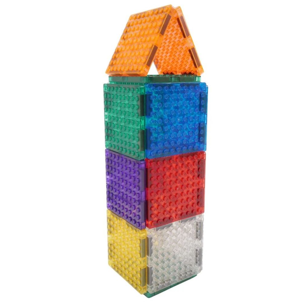 Cleverclixx Klocki magnetyczne – zestaw Brick Tiles Pack Intense - 16 el., Od 3 lat Cleverclixx Klocki magnetyczne – zestaw Brick Tiles Pack Intense - 16 el., Od 3 lat